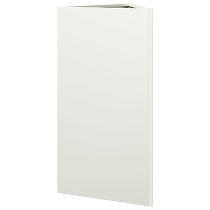 Jardinera Triangular Acero Blanco 40x34,5x75 Cm_5