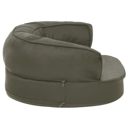 Vidaxl Colchón Para Cama De Perro Ergonómico Aspecto Lino Gris 60x42cm_3