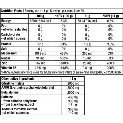 Black Blood Caf+ 300 Gr Uva Azul