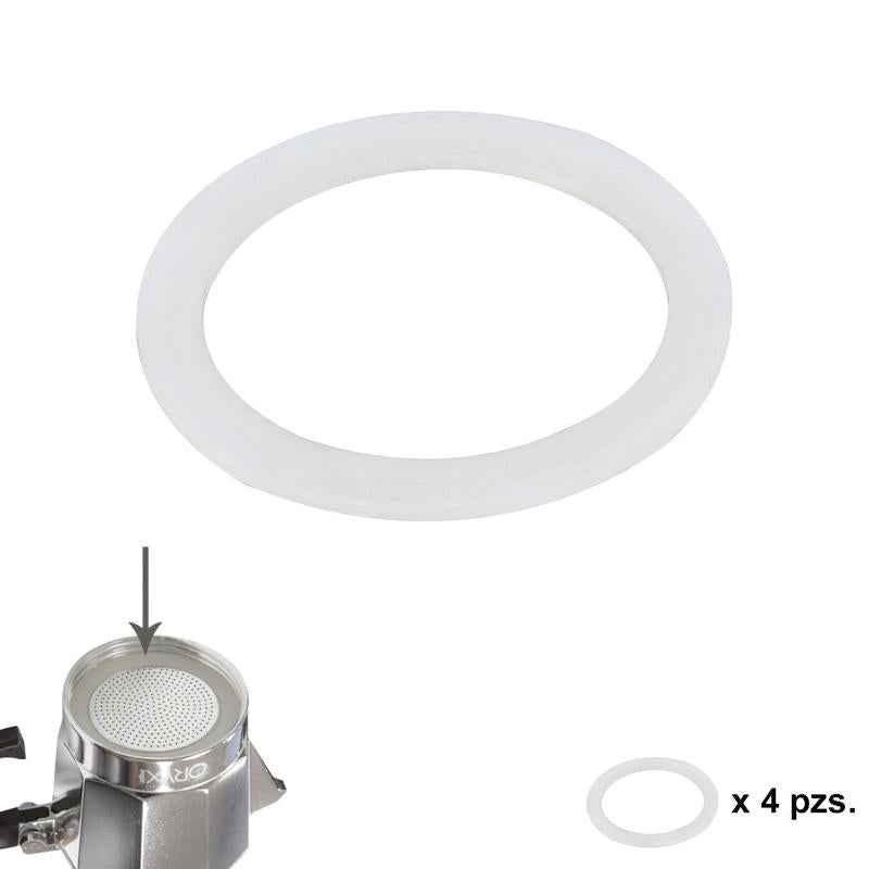 Junta Goma Silicona Cafetera Aluminio Classic / Inducción 3 Tazas (4 Unidades)_0