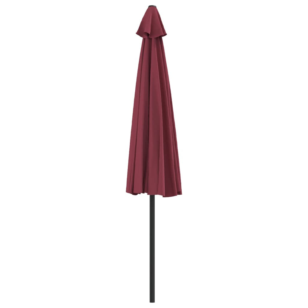 Vidaxl Sombrilla Balcón Semicircular Aluminio Burdeos 300x155x223 Cm_3