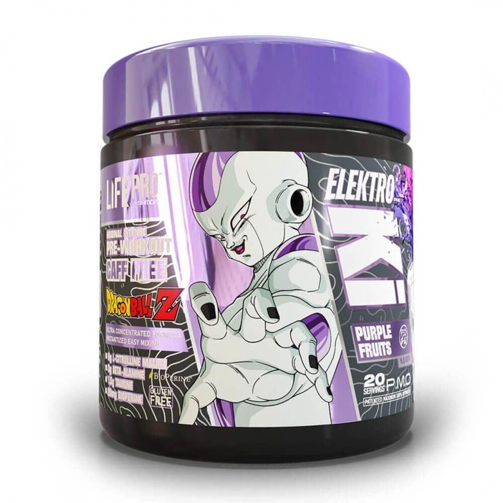 Elektro Ki Sin Cafeína Dragon Ball Z Edición Limitada - 400g - Frutas Del Bosque - Pre Entreno Sin Estimulante - Lifepro_0