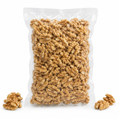 Mitades De Nuez Doradas Premium - Envasadas Al Vacío - 600g | Fruto Seco Ecológico Premium, Snack Vegano Natural_0
