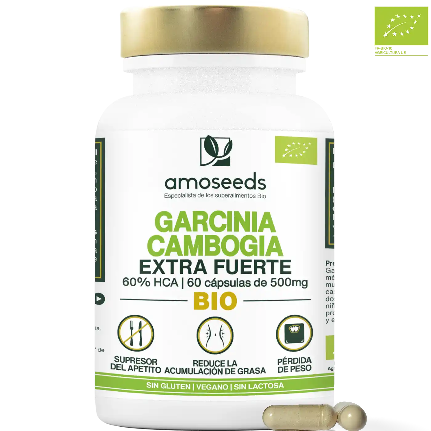 Garcinia Cambogia Bio, Extra Fuerte, 60% Hca | 60 Cápsulas_0