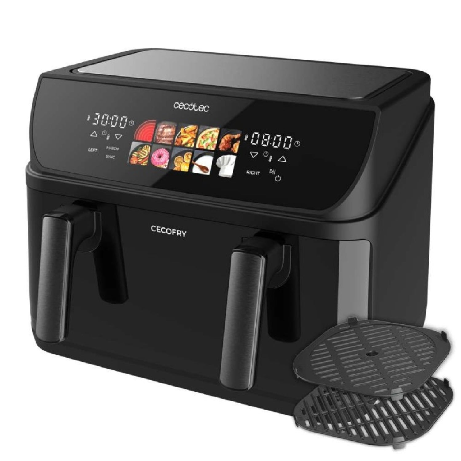 Cecotec Freidora De Aire 10l, 4 Resistencias, Air Fryer, Cecofry&grill Duoheat 10000. 2800w, Dorado Perfecto Y Sabor De_3