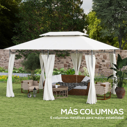 Outsunny Cenador De Jardín 4x3 M_4