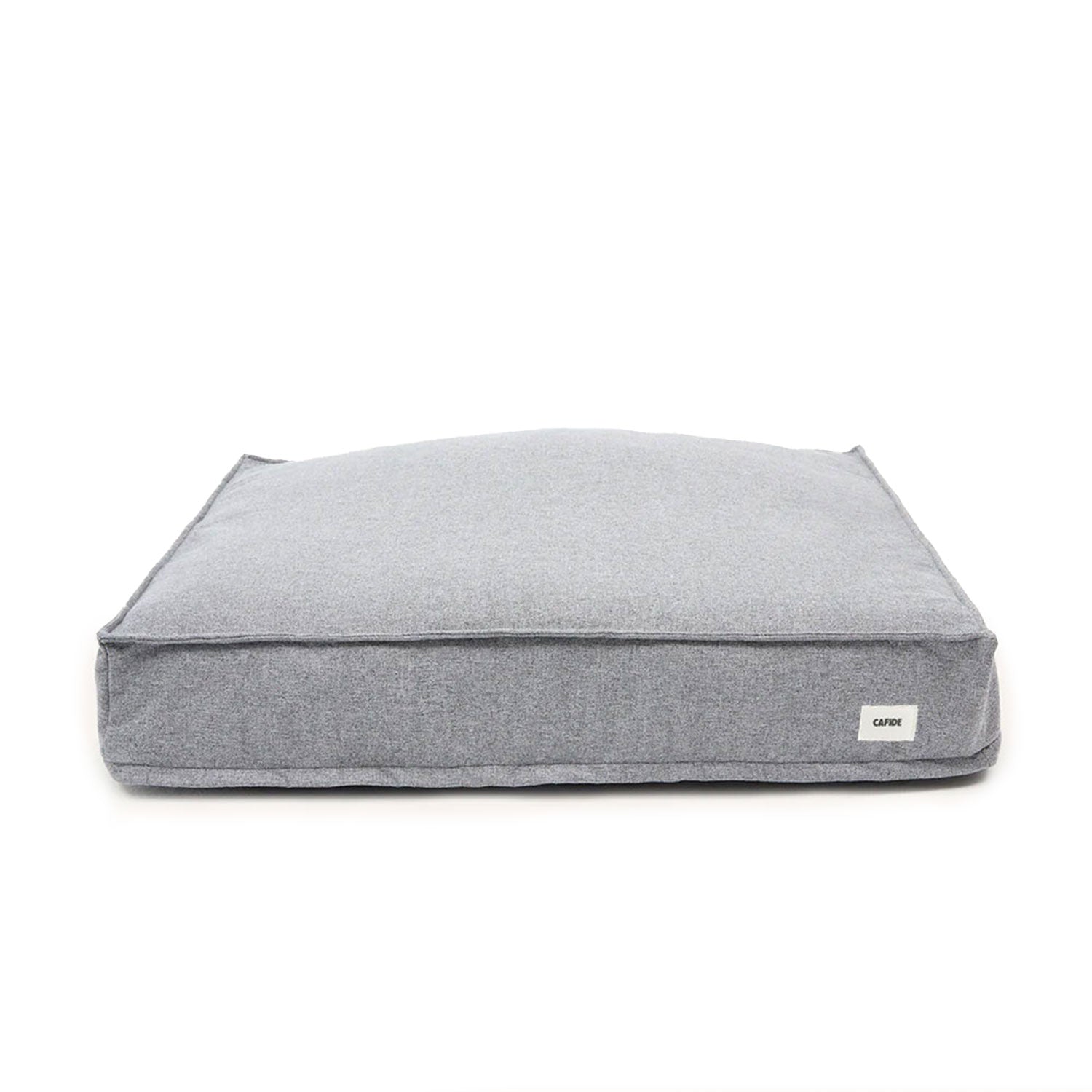 Cafide Cama De Material Reciclado Para Perro Con Tejido Basic Gris. Modelo Cuadra.