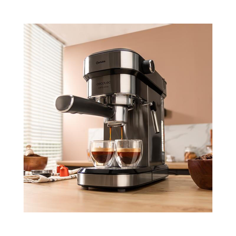 Cafetera Expreso Cecotec Cafelizzia 790 Steel Duo 1350w 20 Bares_2