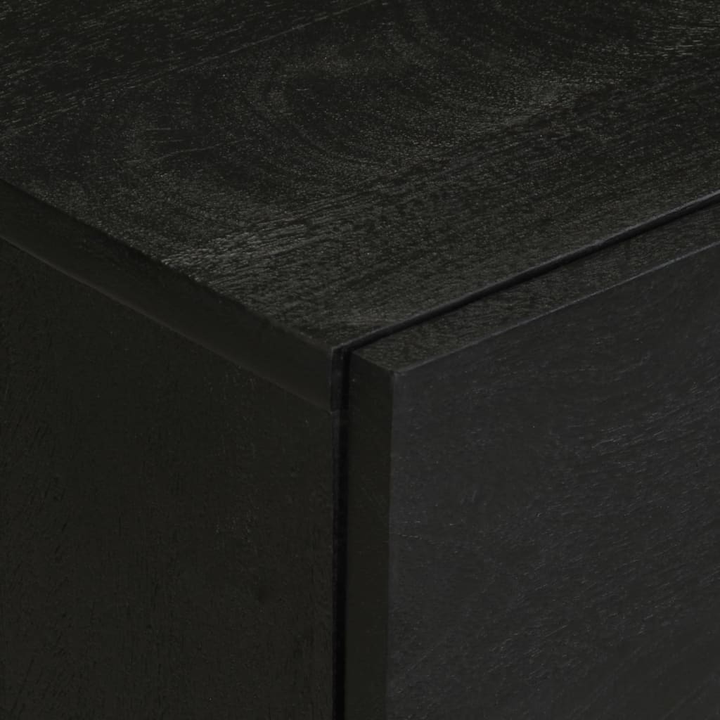 Mesita De Noche Madera De Ingeniería Negra 50x33x62 Cm_4