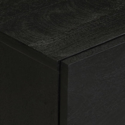 Mesita De Noche Madera De Ingeniería Negra 50x33x62 Cm_4