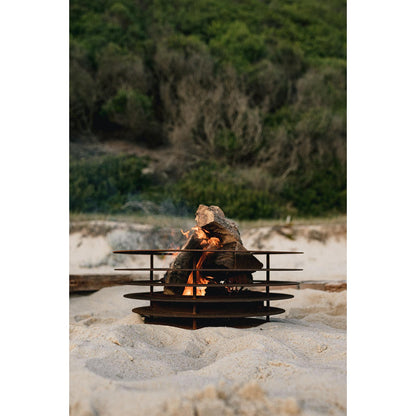 Brasero de jardín Phobos Tuozi Acero Corten