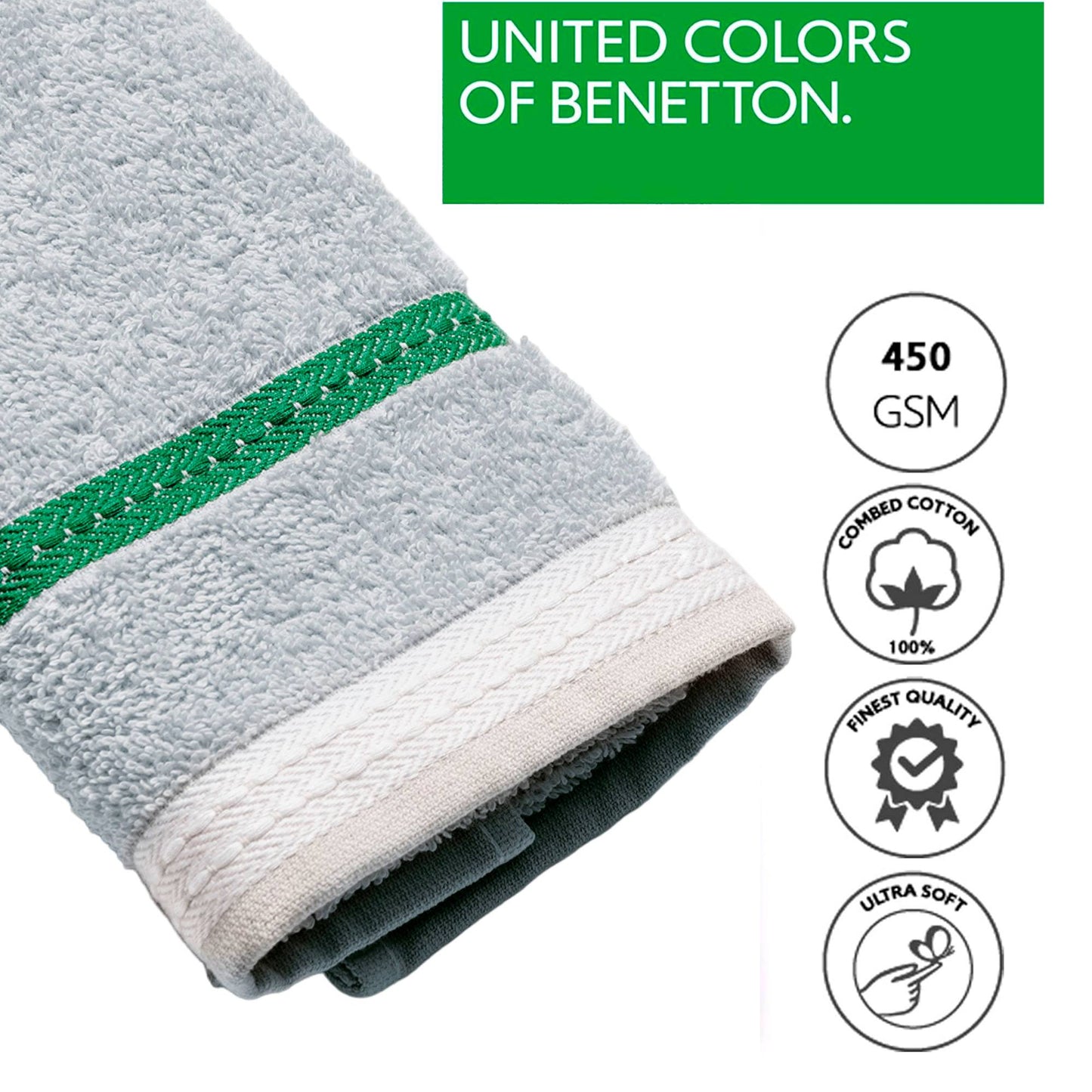 Set Toallas 450gsm 100% Algodón - Baño (70x140cm), Tocador (30x50cm), Manos (50x90cm)_1