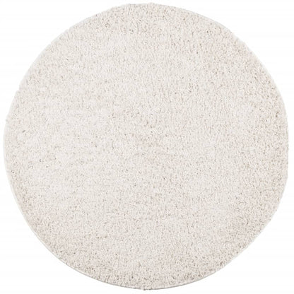 Alfombra Peluda De Pelo Largo Moderna Pamplona Crema Ø 280 Cm / Vetonek_4