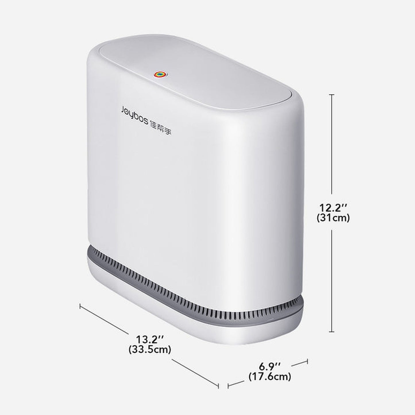 Joybos - Bote De Basura Con Tapa Superior A Presión Para Baño 12,5l_1