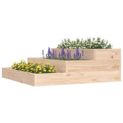 Jardinera De Madera Maciza De Pino 78x78x27 Cm_2