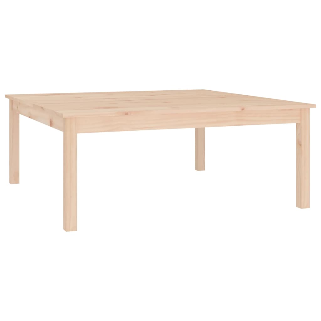 Mesa De Centro De Madera Maciza De Pino 100x100x40 Cm_0