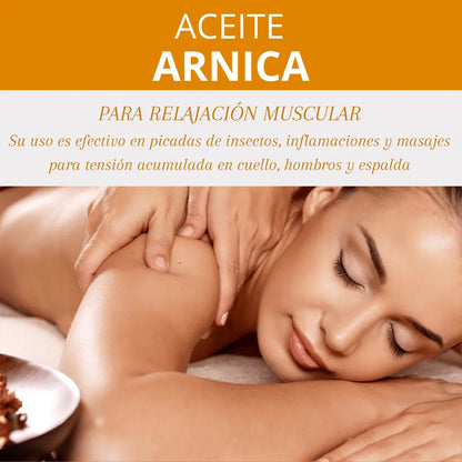 QKnatur - Aceite Árnica Montana 50ml – Para Alivio Del Dolor, Tensión Y Cansancio Muscular En Cuello, Hombros Y Espalda_1