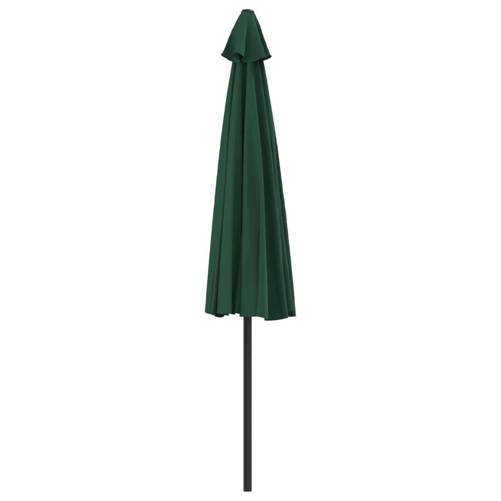 Vidaxl Sombrilla De Balcón Semicircular Palo Aluminio Verde 300x155cm_3