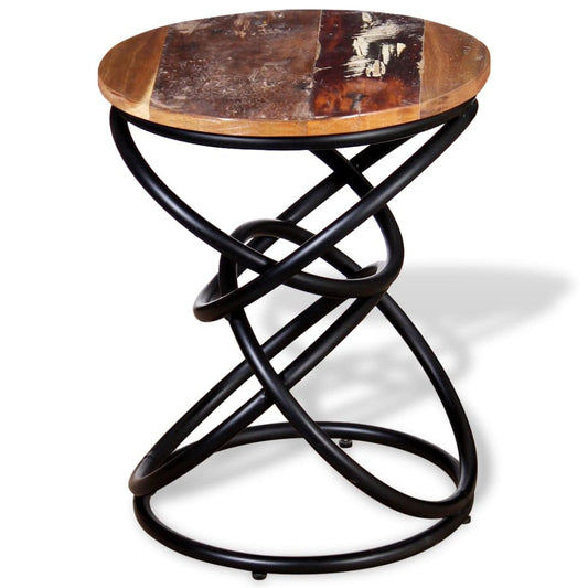 Mesa Auxiliar De Madera Maciza Reciclada_0