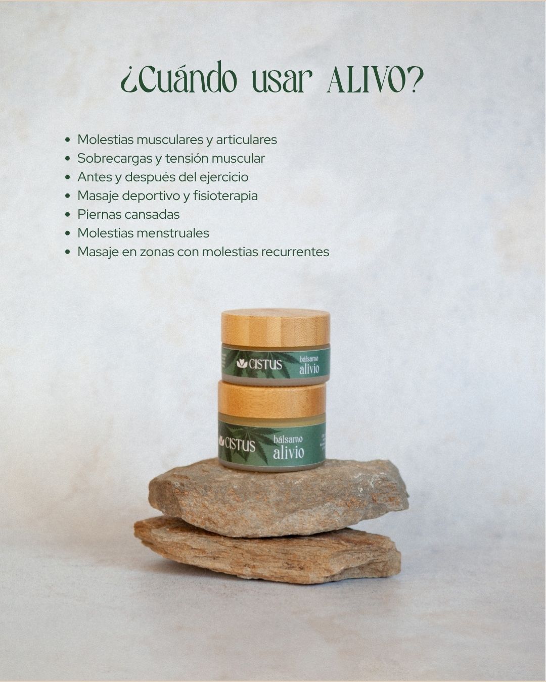 Bálsamo de masaje para molestias musculares y articulares con 10% CBD, Árnica e Hipérico | ALIVIO 30 ml_4