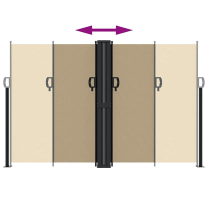 Vidaxl Toldo Lateral Retráctil Beige 160x1200 Cm_4