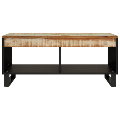 Mesa De Centro De Madera Maciza Reciclada 90x50x40 Cm_1