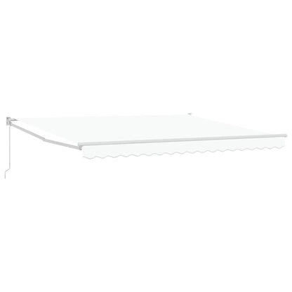 Toldo Retráctil Blanco 400 X 300 Cm 100% Poliéster Y Aluminio_0