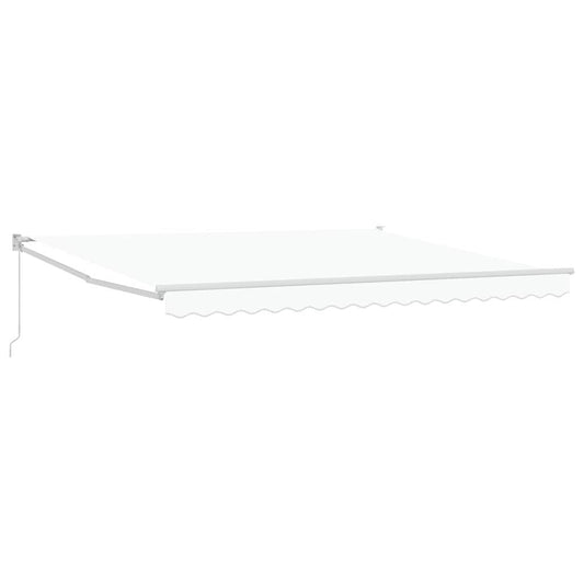 Toldo Retráctil Blanco 400 X 300 Cm 100% Poliéster Y Aluminio_0