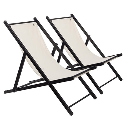 Set De 2 Hamacas Plegables De Madera De Haya, Crudo, Wengué, Sin Brazos - Scalpers_0