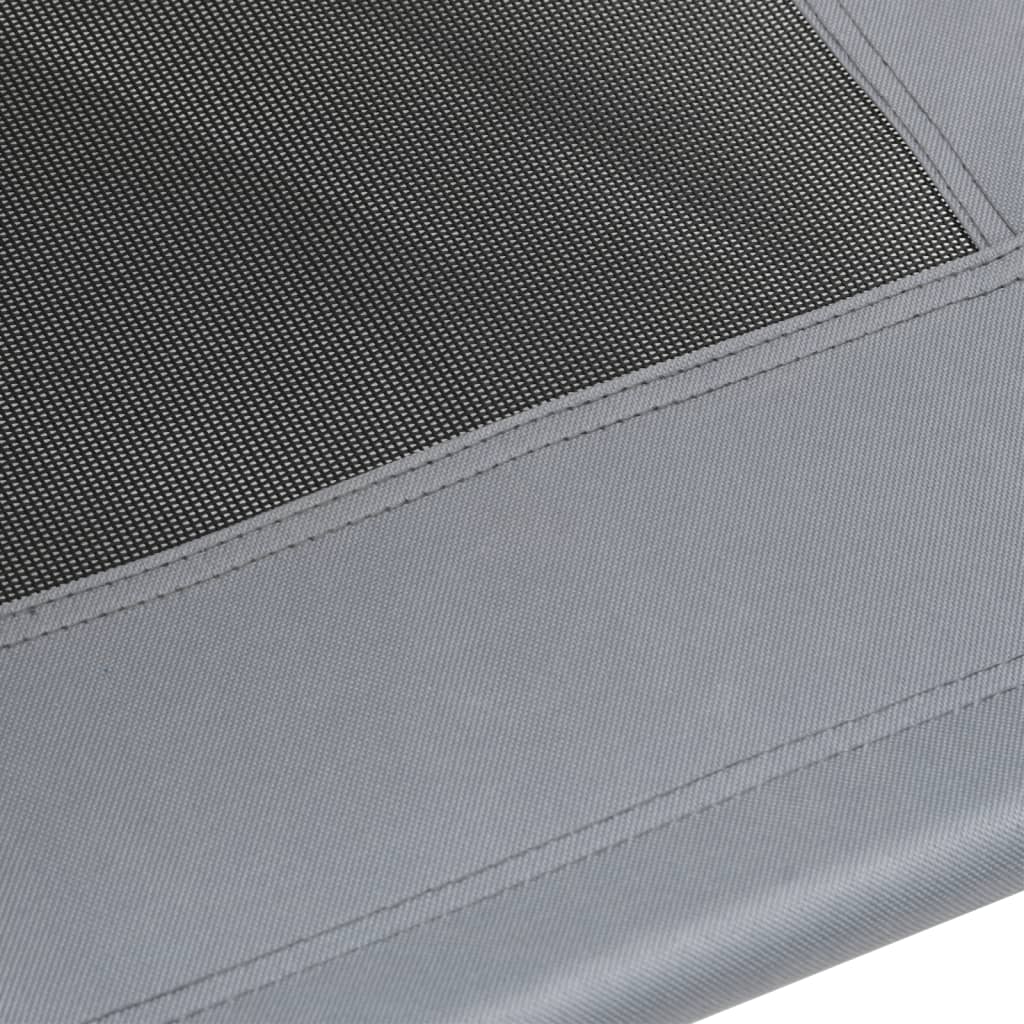 Cama Para Perros Con Dosel Antracita Tela Oxford Y Acero / Vetonek_3