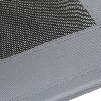 Cama Para Perros Con Dosel Antracita Tela Oxford Y Acero / Vetonek_3