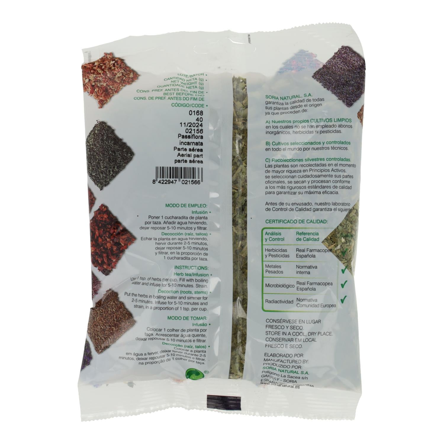 Pasiflora Soria Natural, 40 g