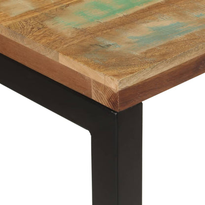 Mesa Consola Madera Maciza Reciclada 110x35x75 Cm_3