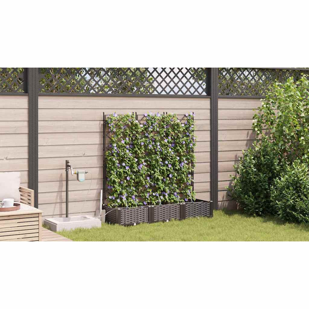 Vidaxl Jardineras Marrón 120 X 40 X 126 Cm Acero_3