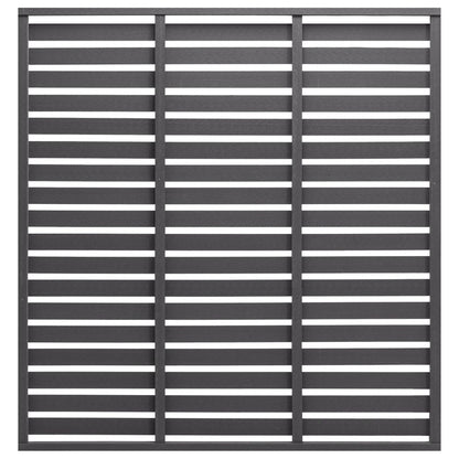 Panel De Valla De Wpc Gris 180x180 Cm / Vetonek_0
