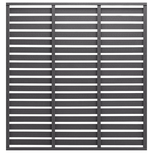 Panel De Valla De Wpc Gris 180x180 Cm / Vetonek_0