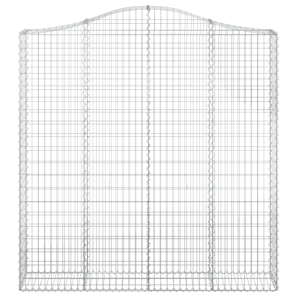Cestas De Gaviones 2 Uds Forma De Arco Hierro 200x30x200/220 Cm_3