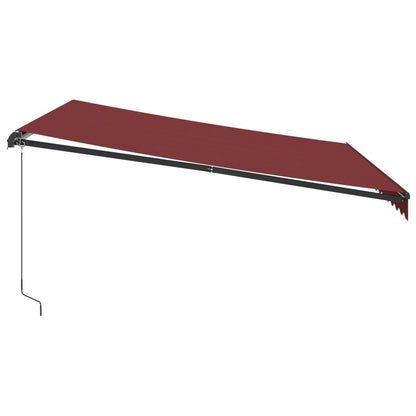 Toldo Retráctil Manual Color Burdeos 400x350 Cm_3