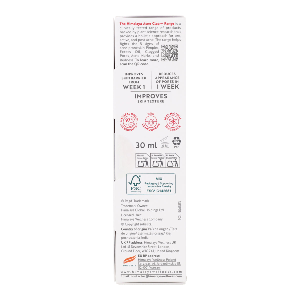 Sérum tratamiento cicatrices & acné Himalaya 30 ml