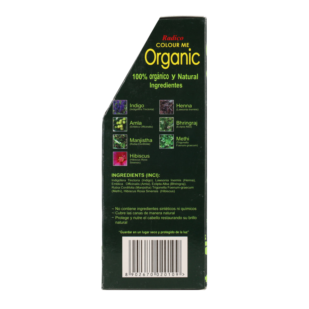 Tinte vegetal castaño oscuro Radico 100 g