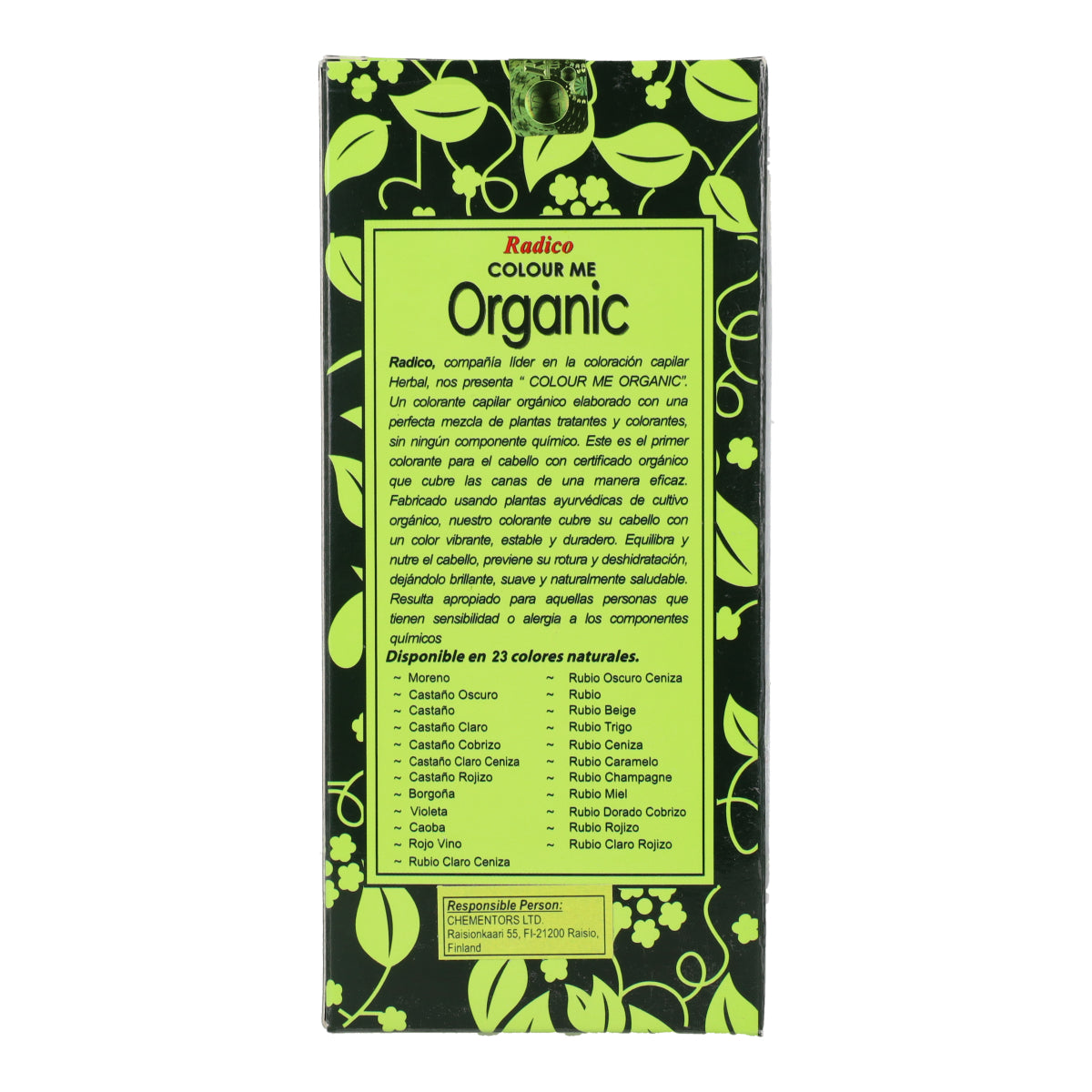 Tinte vegetal castaño oscuro Radico 100 g