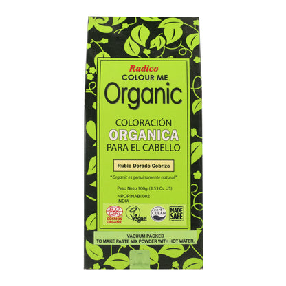 Tinte vegetal rubio dorado cobrizo Radico 100 g