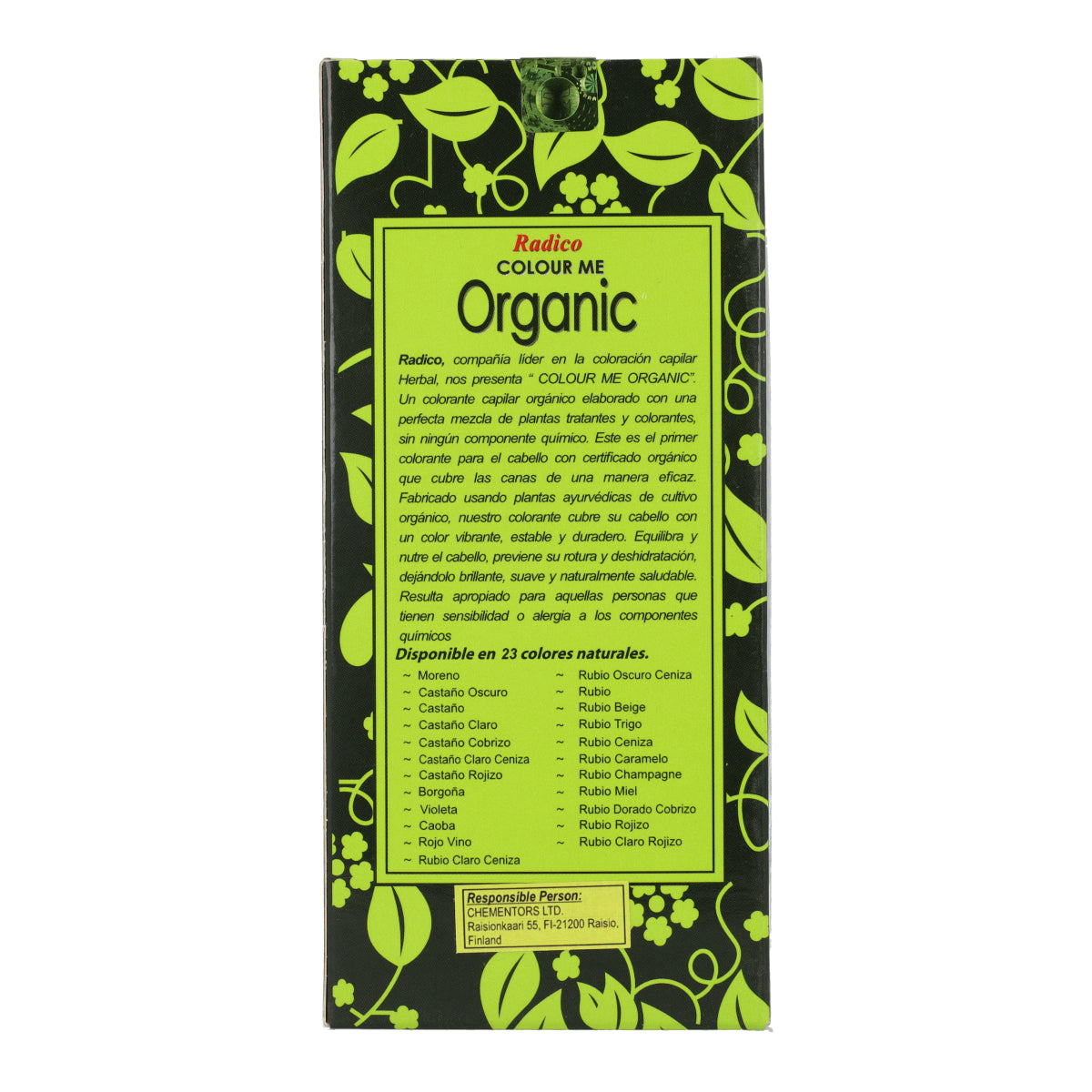 Tinte vegetal rubio dorado cobrizo Radico 100 g