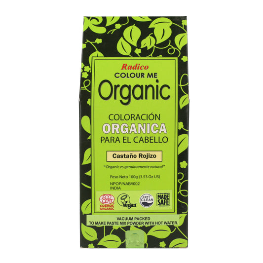 Tinte cabello vegetal castaño rojizo  Radico 100 g