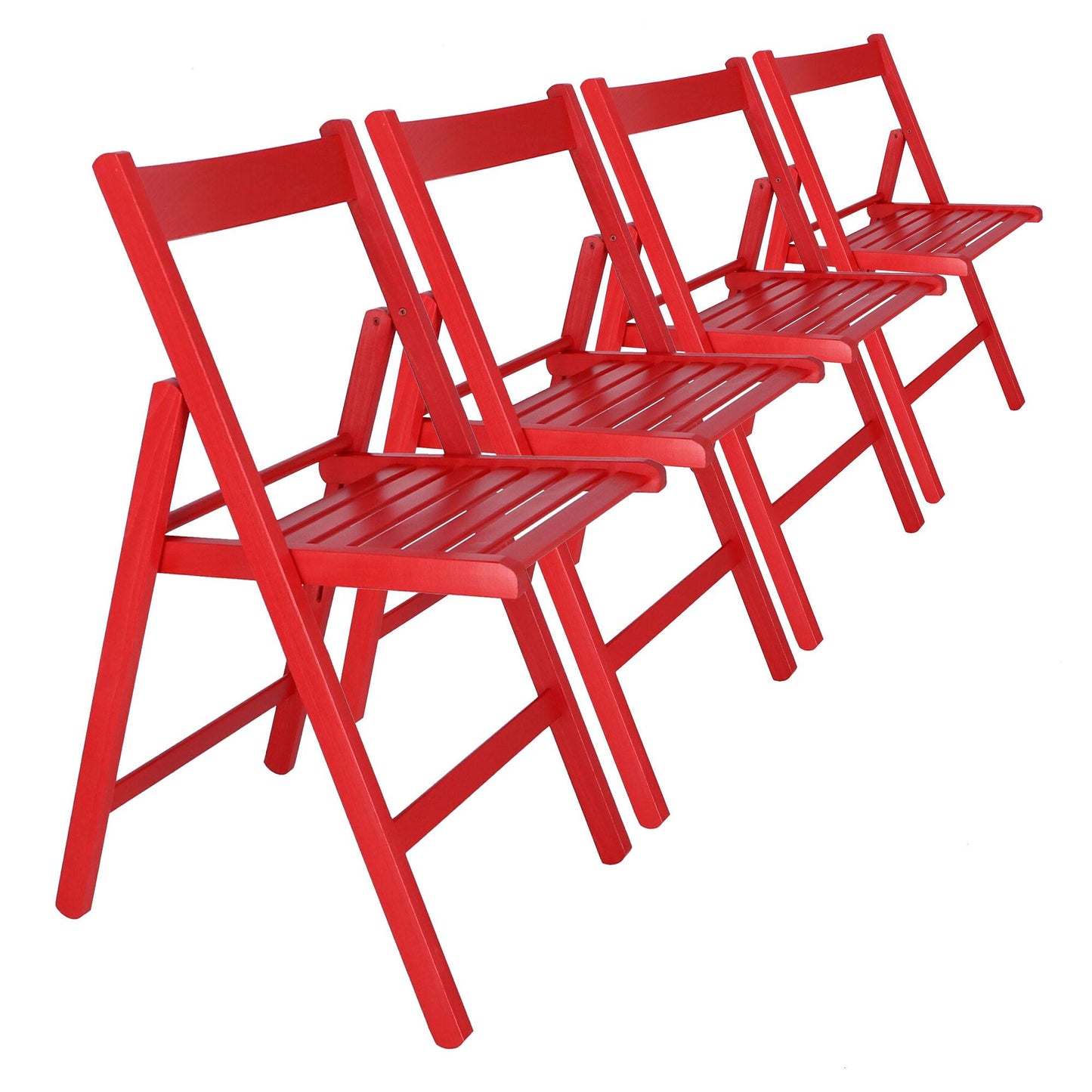 Set De 4 Sillas Bas Rojas (43x47x79cm) - Dale Color Y Estilo A Tu Comedor_0