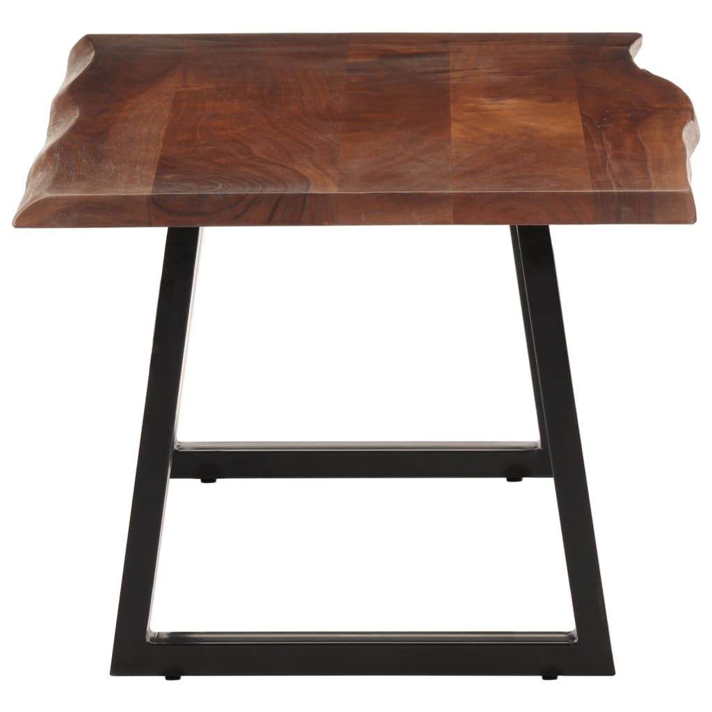 Mesa De Centro Madera Maciza De Acacia Marrón Miel 110x55x40 Cm_1