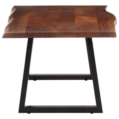 Mesa De Centro Madera Maciza De Acacia Marrón Miel 110x55x40 Cm_1