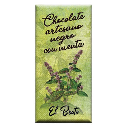 Chocolate Artesano Negro 72% Con Menta_0