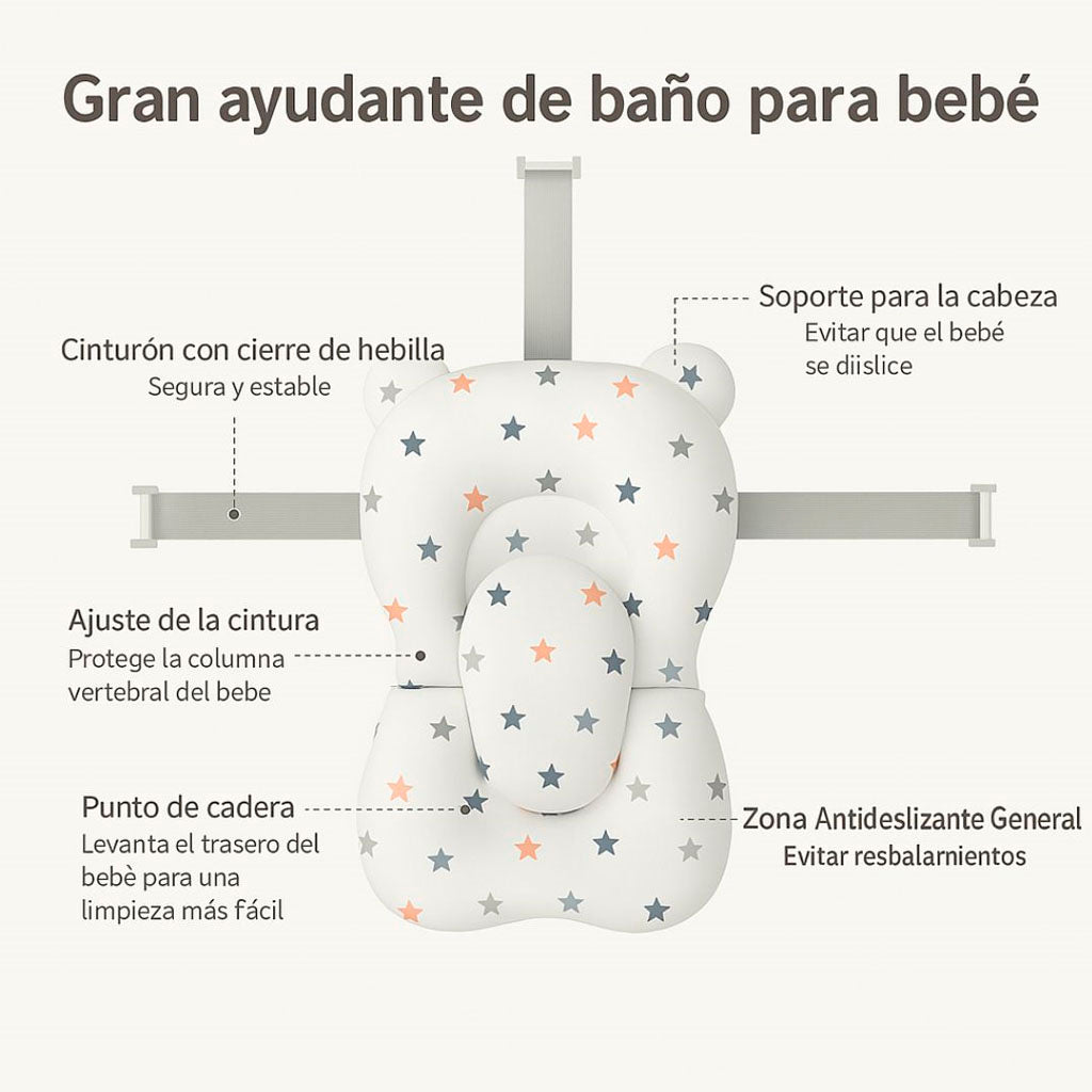 Bathby | Bañera Bebé Rosa Con Cojín, Termómetro Y Soporte Plegable | Ligera, Segura Y Compacta Para Recién Nacidos_2