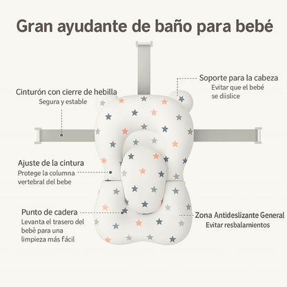 Bathby | Bañera Bebé Rosa Con Cojín, Termómetro Y Soporte Plegable | Ligera, Segura Y Compacta Para Recién Nacidos_2
